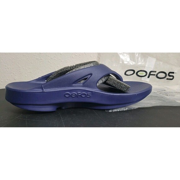 OOFOS Original Unisex Recovery Slide Sandals Navy M10 W12 EU43 NWT Style 1000 main image 5